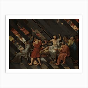 The Death Of Socrates by Jacques-Louis David Reconstructed Art Print