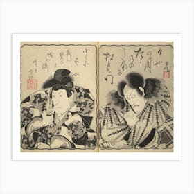 The Thirty Six Immortals Of Poetry As Kabuki Actors Art Print