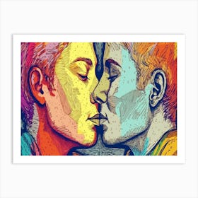 Rainbow Kiss 5 Art Print