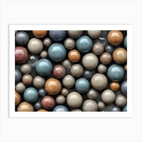 Marble Spheres Art Print