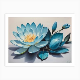 Blue Lotus Art Print