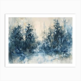 'Winter Forest' 1 Art Print