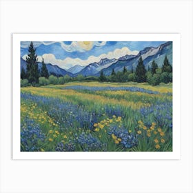 The Call of the Wild Wildflowers Art Print