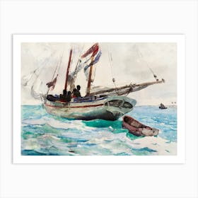 Schooner–Nassau (ca. 1888–1889), Winslow Homer Art Print