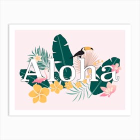 Aloha Tropical Bird Art Print