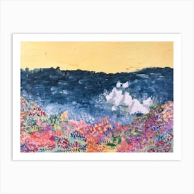 Colorful Cliff Art Print