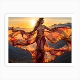 Venus Dancing On A Cliff Art Print