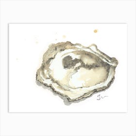 Oyster Shell in ecru 2 Art Print