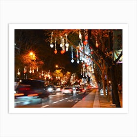 Lights In Lisbon Art Print