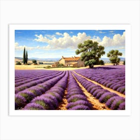 Lavender Fields Of Provence Art Print