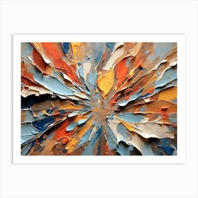 Default Abstract Expressionism Oil 4k 3 Art Print