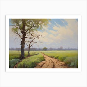 Fallow Field In Nebraska 1 Art Print