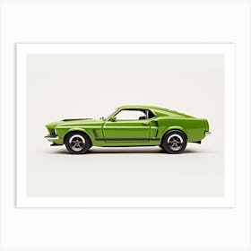 Toy Car 69 Mustang Boss 302 Green 2 Art Print