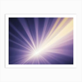 Abstract Image Of A Bright Light Shining Through A Purple Haze Art Print