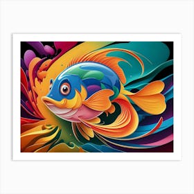 Colorful Fish Art Print