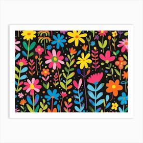 Colorful Flowers 5 Art Print