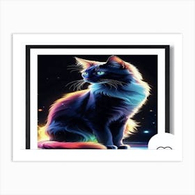 Galaxy Cat 1 Art Print