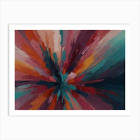 Abstract Burst Art Print