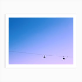 Gondolas In The Sky - Photography Art Print