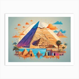 Egyptian Pyramids Art Print