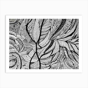 Abstract Doodle Art Print