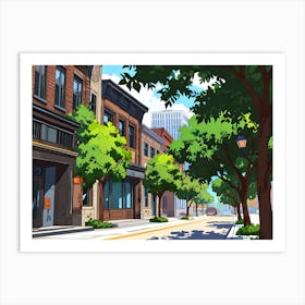 Street Scene Art Print