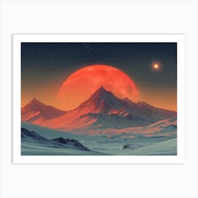 Red Planet 4 Art Print