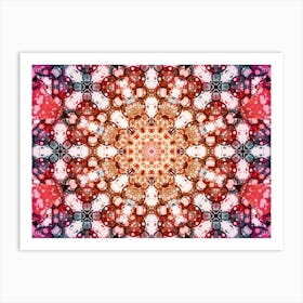 Pink Fractal Abstract Texture 1 Art Print