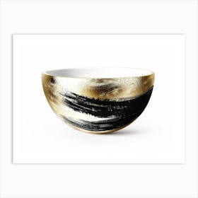 Gold And Black Bowl 1 Art Print