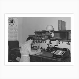 Office Worker In Wheat Broker S Office, Whitman County, Washington By Russell Lee Art Print