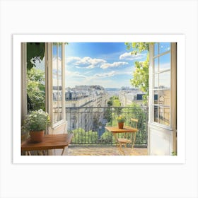 Paris Balcony Art Print