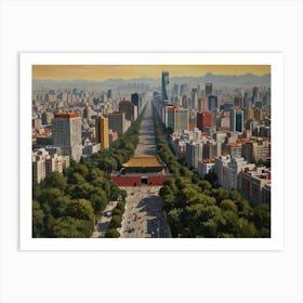 Beijing City Art Print