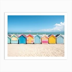 Beach Huts Art Print