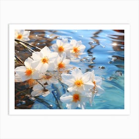 Daffodils In Water Art Print