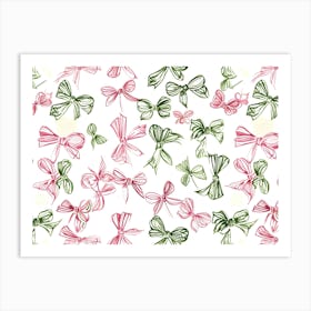 Bows Two Tone Art Print