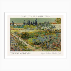 Garden In Bloom, Arles, July 1888 By Vincent Van Gogh Poster Art Print
