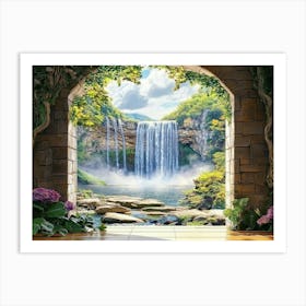 Waterfall 2 Art Print