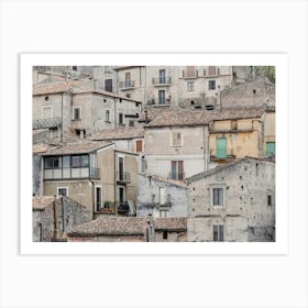 Old Buildings In An Ancient Village In Italy Art Print