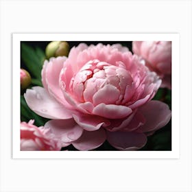 Pink Peonies paintings art print Art Print