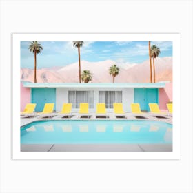 California Dreaming - Palm Springs Pool Day Art Print