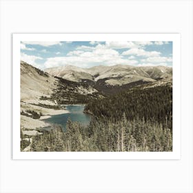 Alpine Mountain Lake Art Print