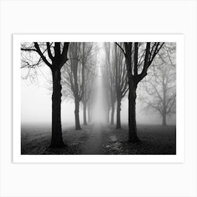 Foggy Path 1 Art Print