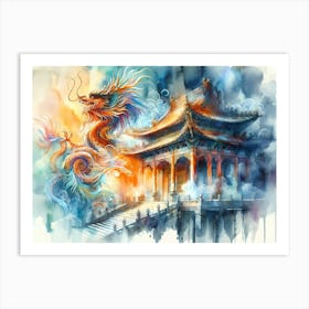 Chinese Dragon Painting 2 Art Print