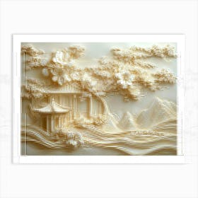 Beautiful 3d Relief Art Print