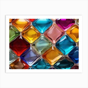 Colorful Glass Mosaic 2 Art Print