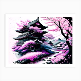 Sakura Painting 1 Art Print