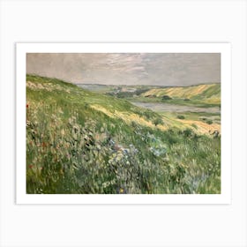 Claude Monet - Meadow With Flowers Art Print