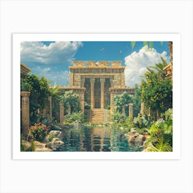 Egyptian Garden 3 Art Print