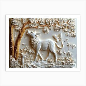 3d Beautiful Animal Art Print