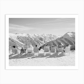 Summer Ski Scene Art Print